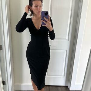 Chic Black Long Sleeve Dress
